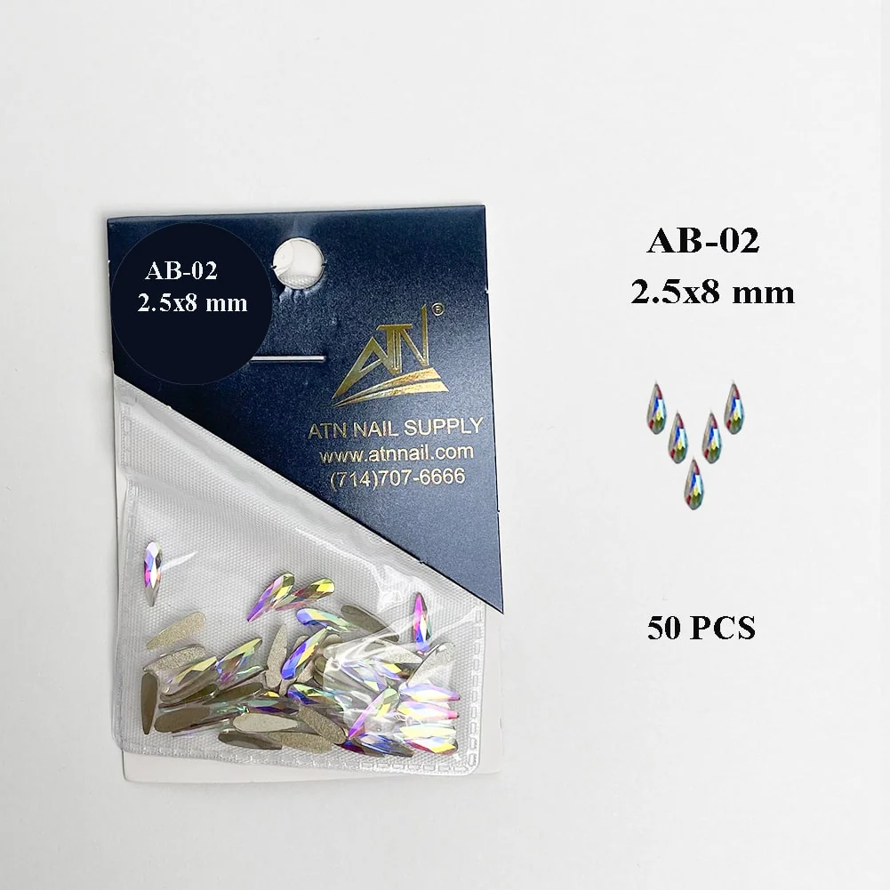 HIGH QUALITY 3D AB RAINBOW DIAMOND GEMSTONE - Flat Back - Image 17