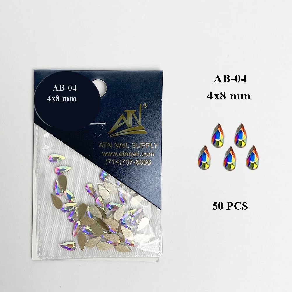 HIGH QUALITY 3D AB RAINBOW DIAMOND GEMSTONE - Flat Back - Image 19