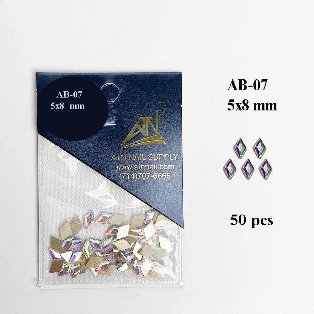 HIGH QUALITY 3D AB RAINBOW DIAMOND GEMSTONE - Flat Back - Image 22