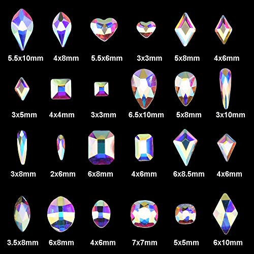 HIGH QUALITY 3D AB RAINBOW DIAMOND GEMSTONE - Flat Back - Image 4