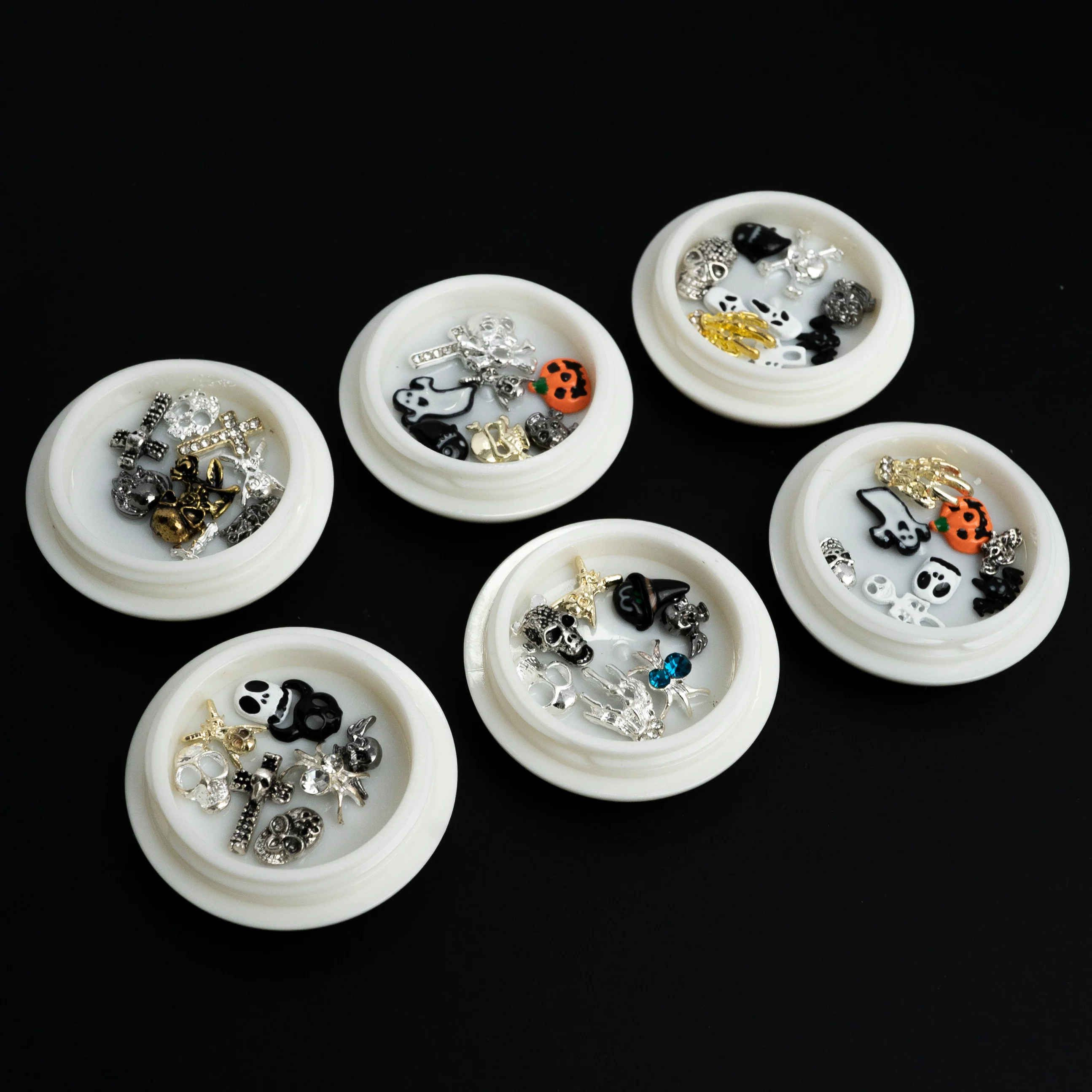 NAIL DECORATION - CHARM - 3D Metal Halloween | Set 6 - Image 3