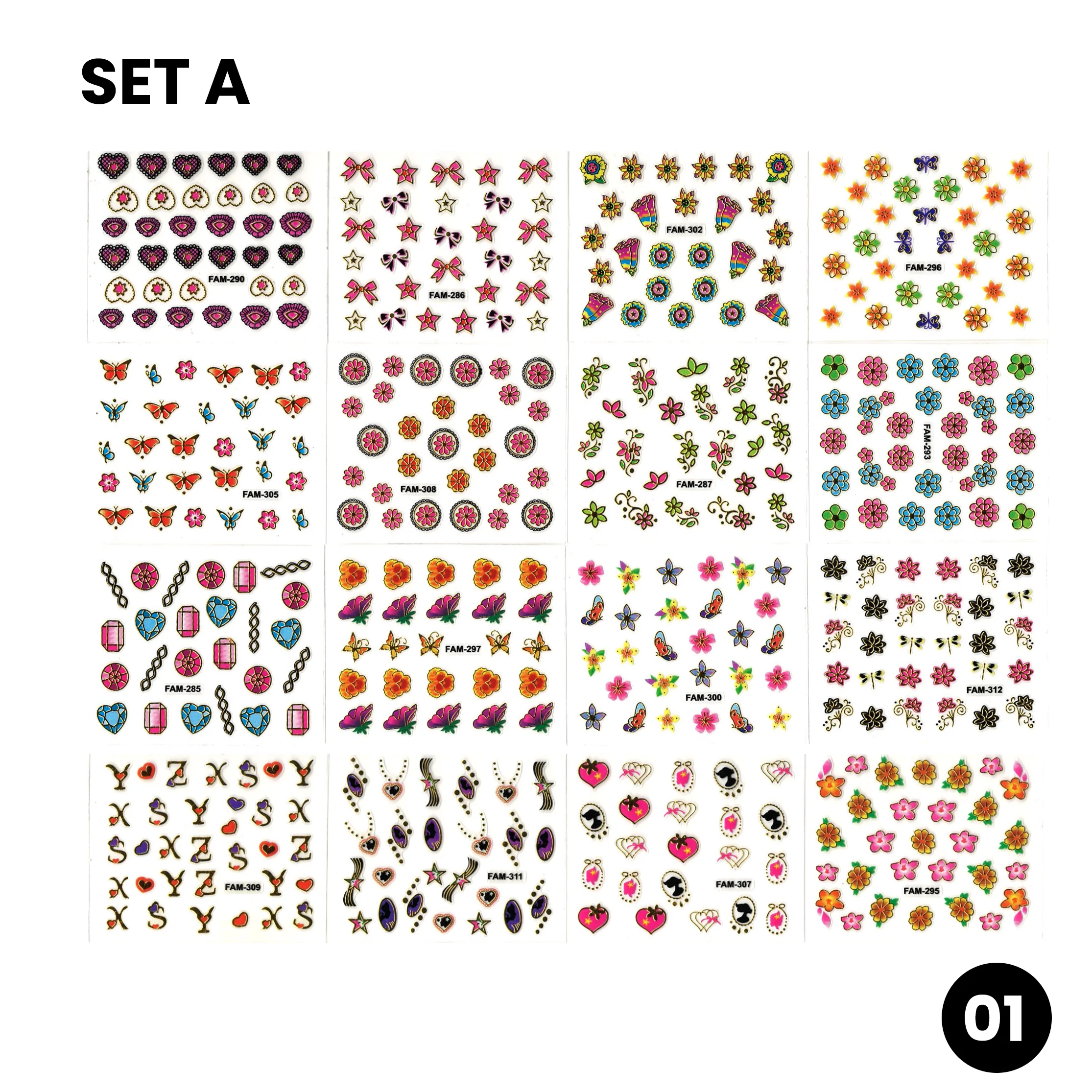 STICKER - 3D MULTIPLE DESIGN | SET 30 PCS - Image 2
