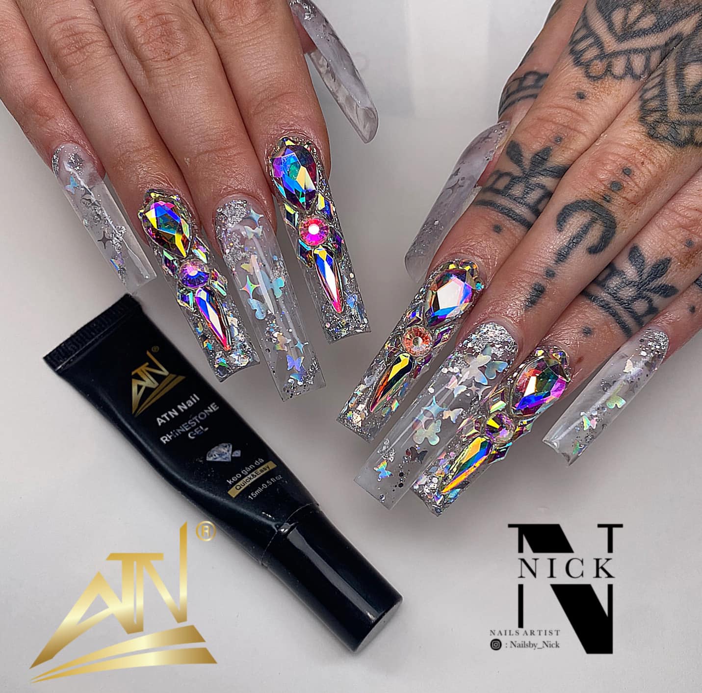 Diamond Rhinestone Gel Glue Tube – 15ml - Image 6