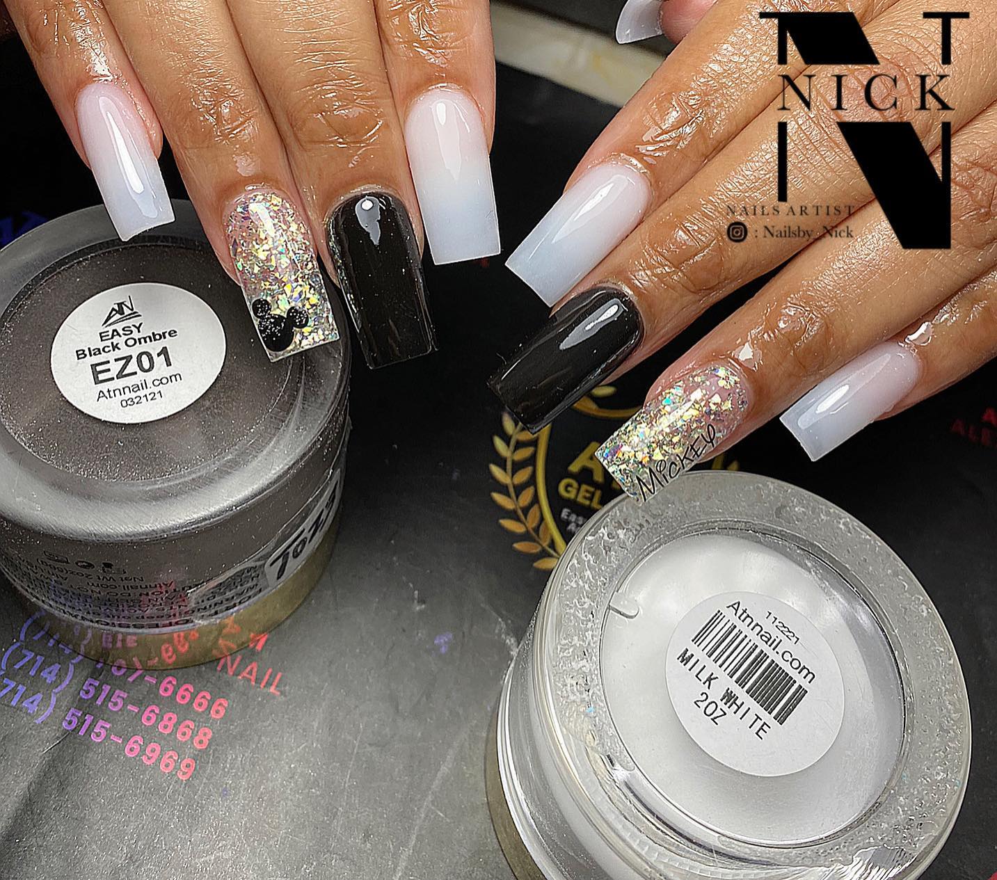 Milk White Acrylic Powder - Image 16