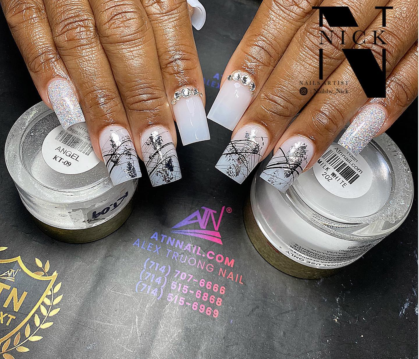 Milk White Acrylic Powder - Image 17