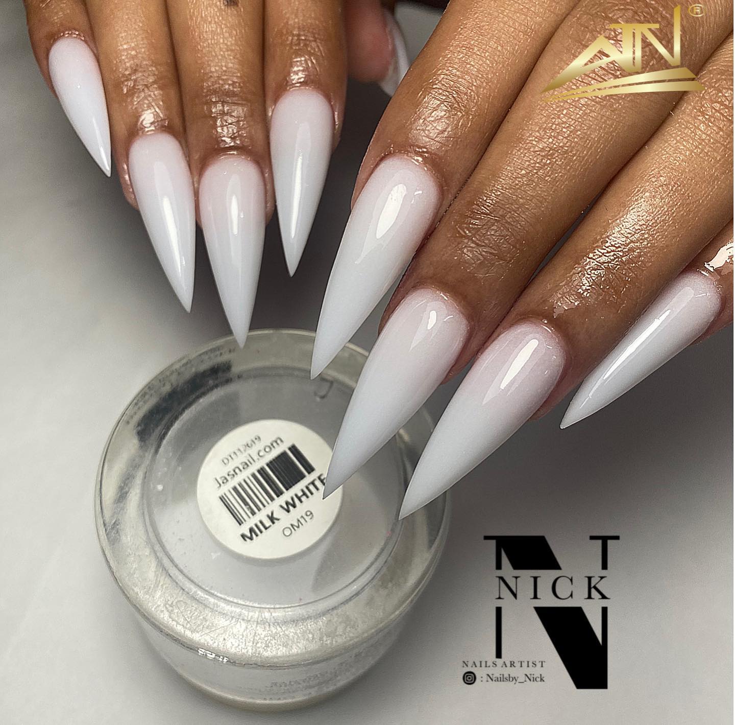 Milk White Acrylic Powder - Image 19