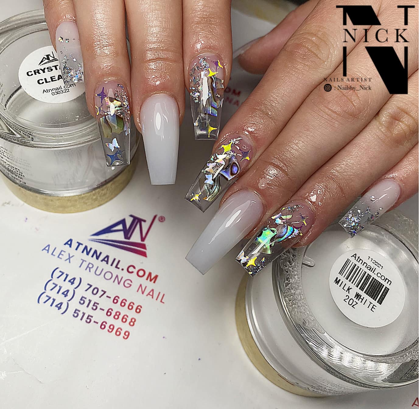 Milk White Acrylic Powder - Image 7