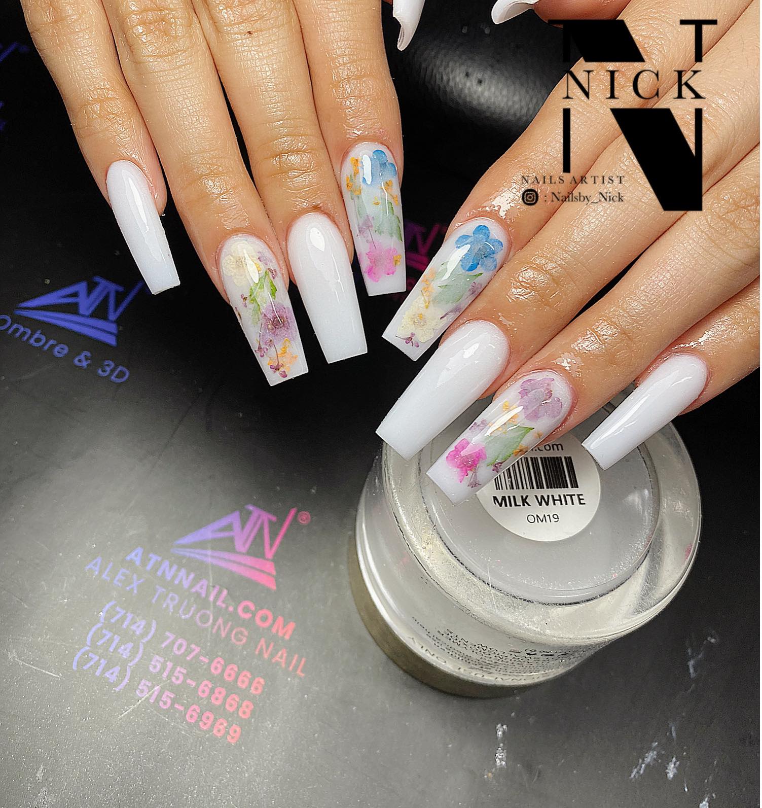 Milk White Acrylic Powder - Image 9