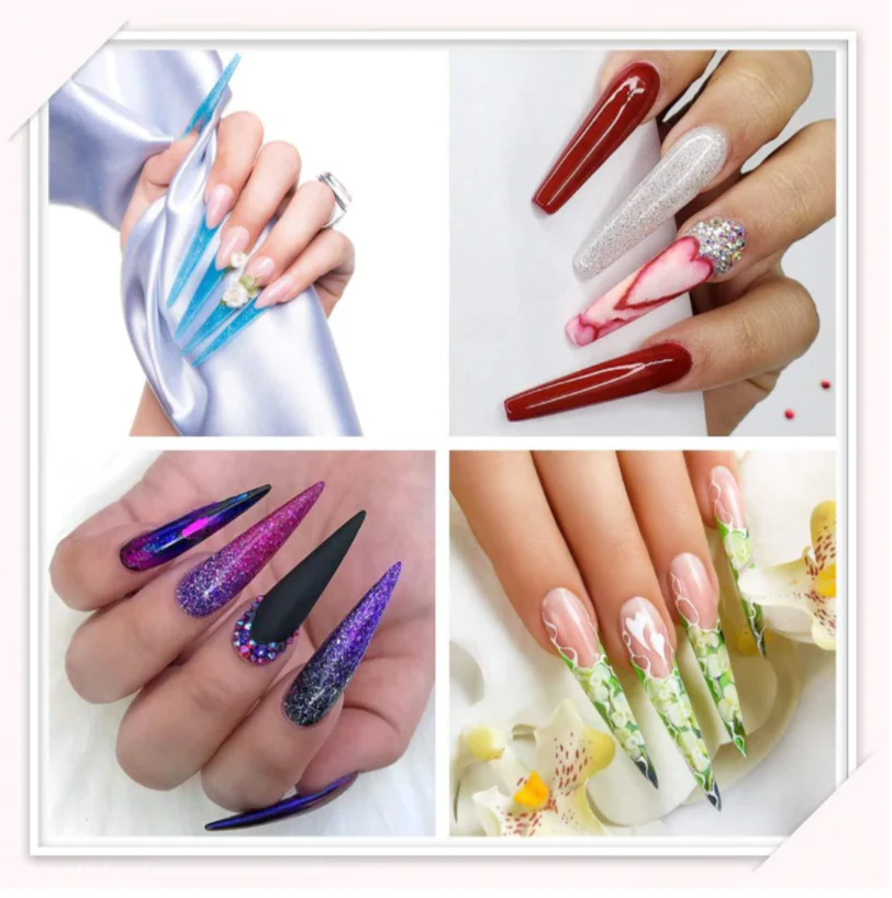 Stiletto Nail Tips (Sizes 0–9, 50pcs/Bag) - Image 6
