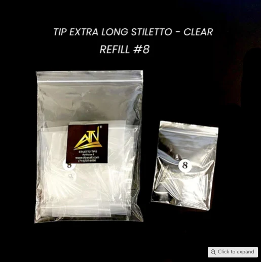Stiletto Nail Tips Refill Set, 50pcs - Image 8