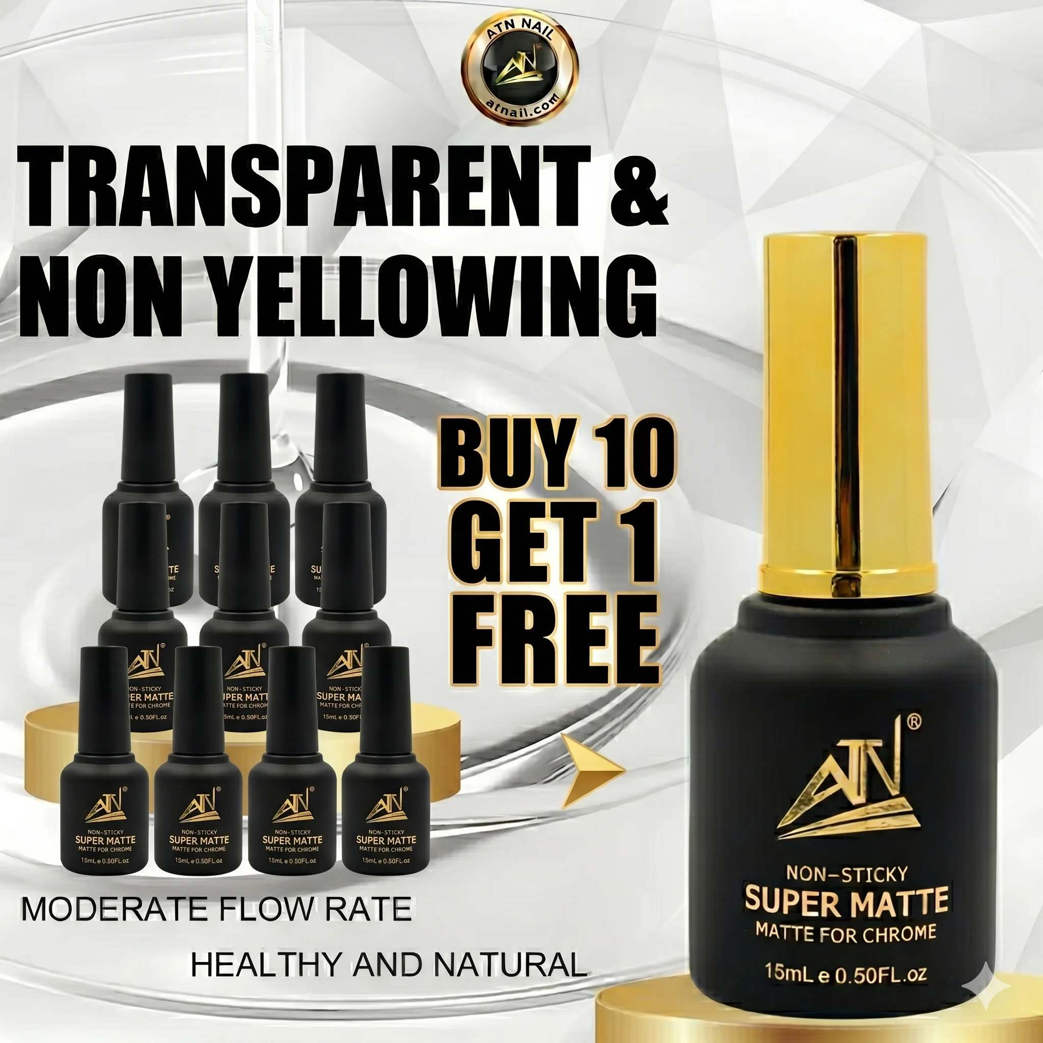 ATN Super Matte Top Coat 15ml - Image 3