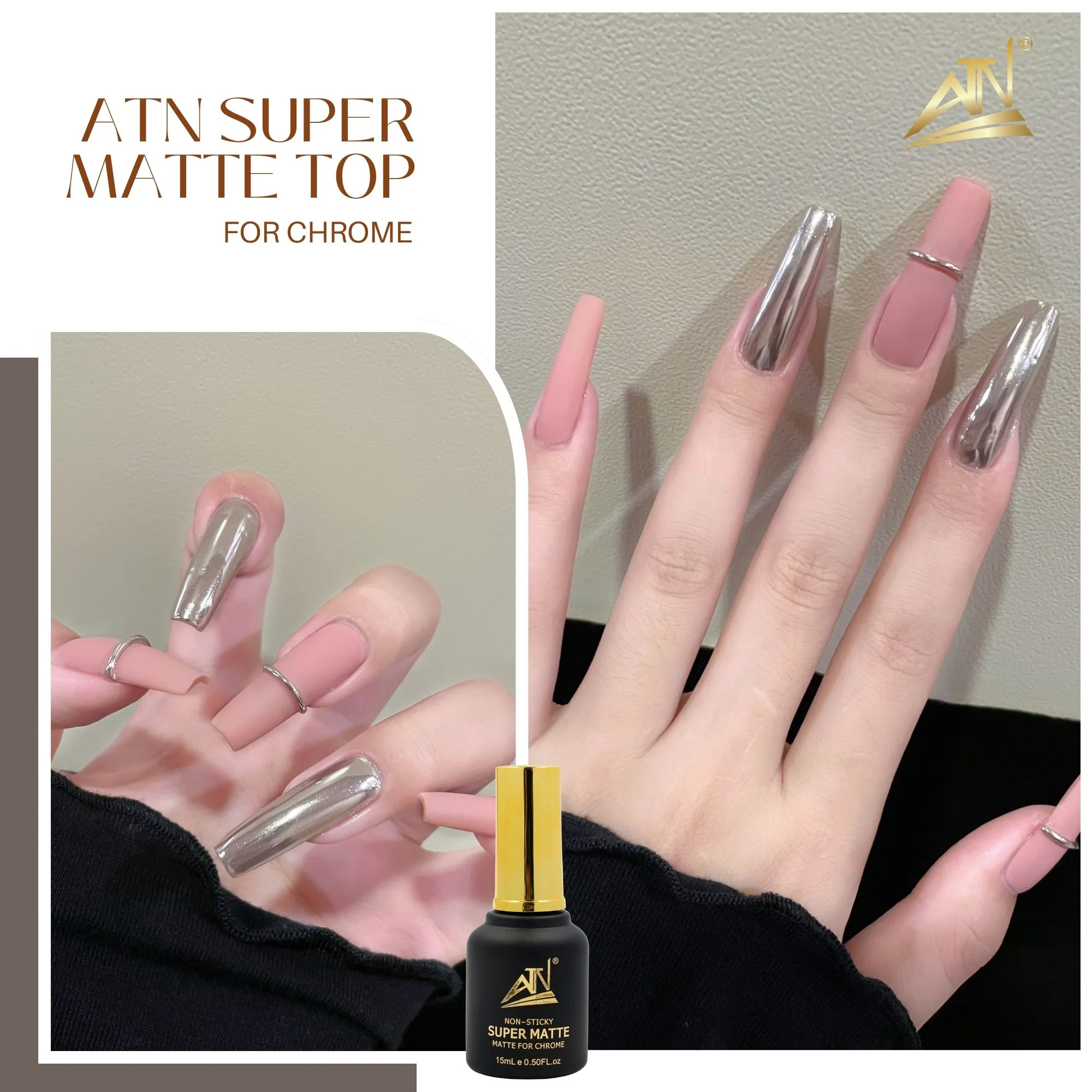 ATN Super Matte Top Coat 15ml - Image 6