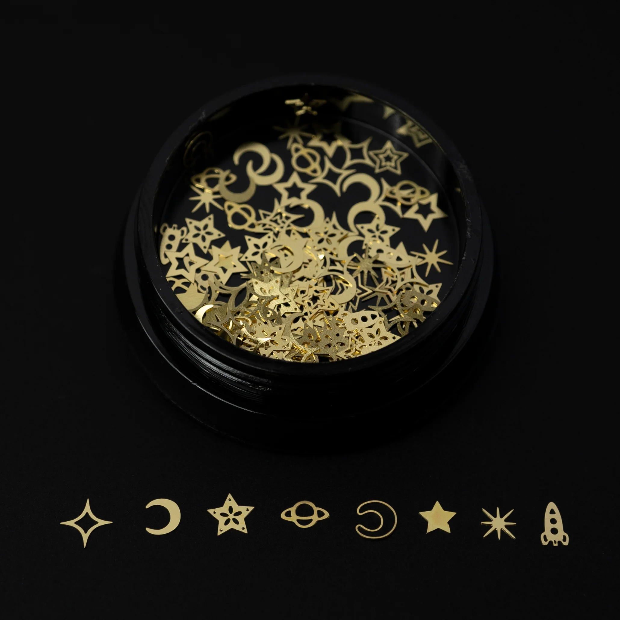 Copper Alloy Nails Decoration 5 Styles - Forest, Seaside, Tropical, Universe, Ocean - Image 5
