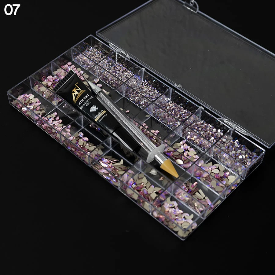 New Diamond box - Mixed Shapes Rhinestone | 20 Shapes/Pack - Image 7