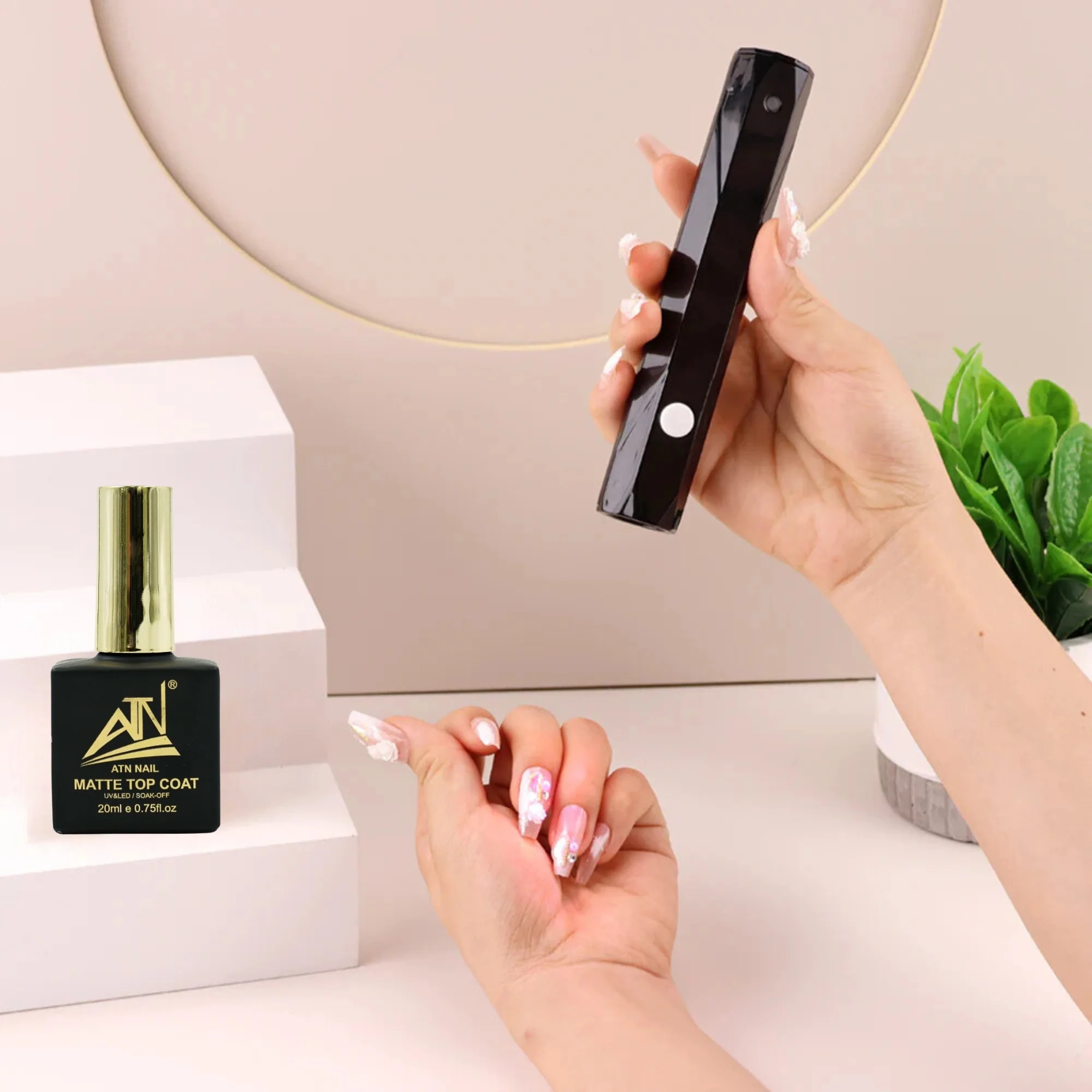 EXTENSION NAIL LAMP - 2-IN-1 HANDHELD MINI FLASH CURE LIGHT - 9W - Image 4