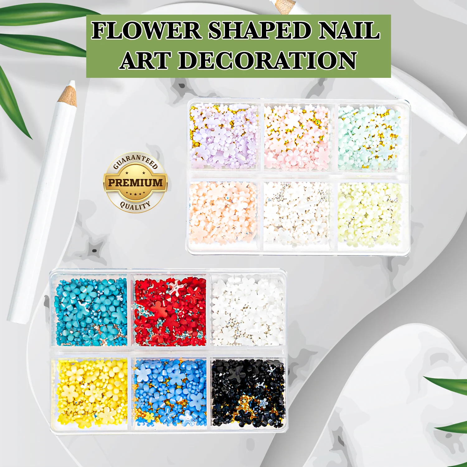Flower Shaped Nail Art Decoration
