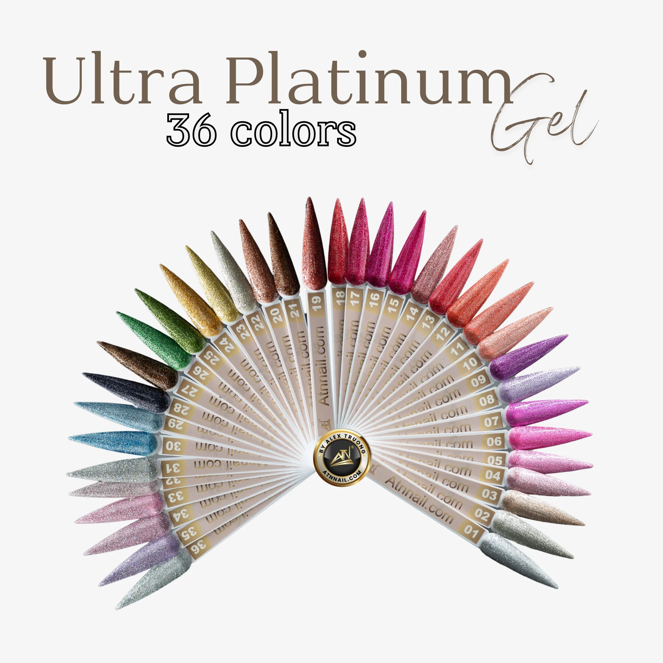 ULTRA PLATINIUM GEL POLISH 15 ml | SET 36 Colors - Image 3