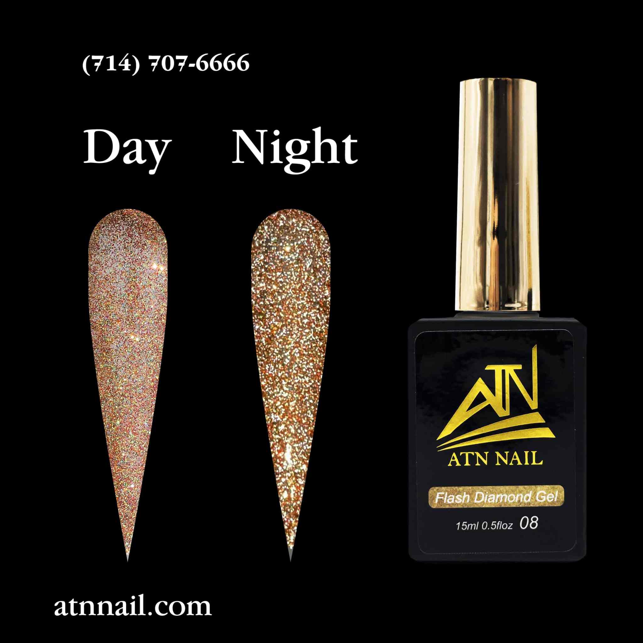 ATN Flash Diamond Glitter Gel - Set 18 Colors - Image 14