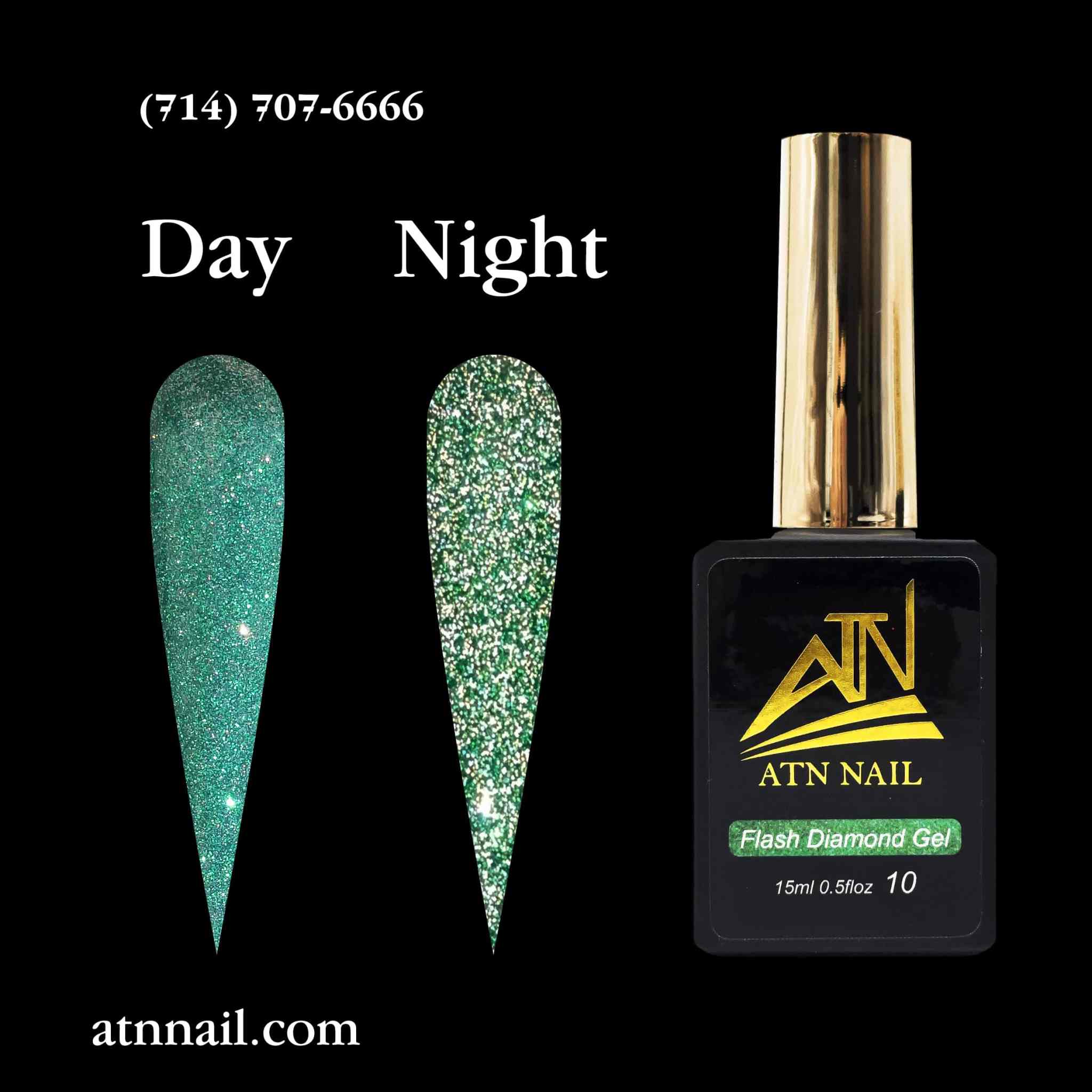 ATN Flash Diamond Glitter Gel - Set 18 Colors - Image 16