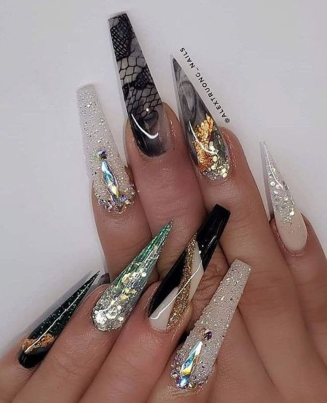 Lace Nails Art Designs - Lưới Design - Image 6