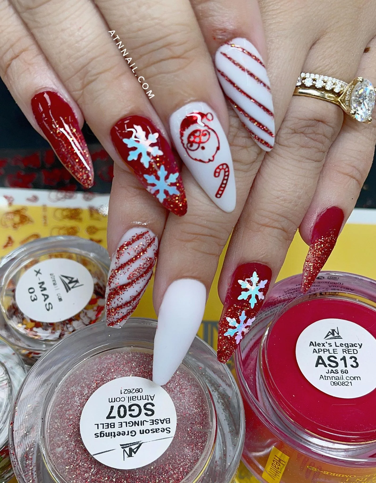 STICKER - CHRISTMAS RED | SET 9 PCS - Image 3