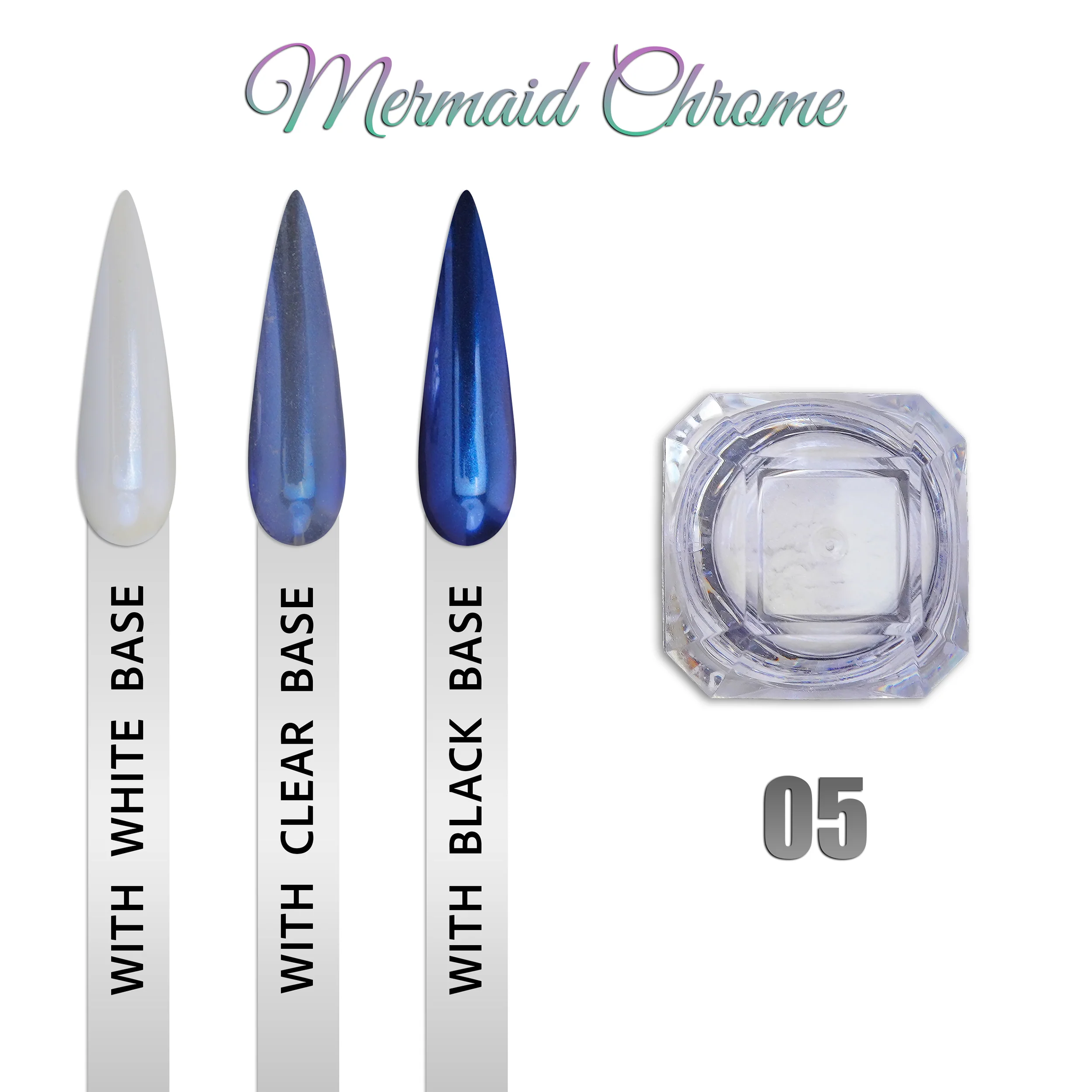 Mermaid Chrome 0.9gr - Set 6 Colors - Image 5