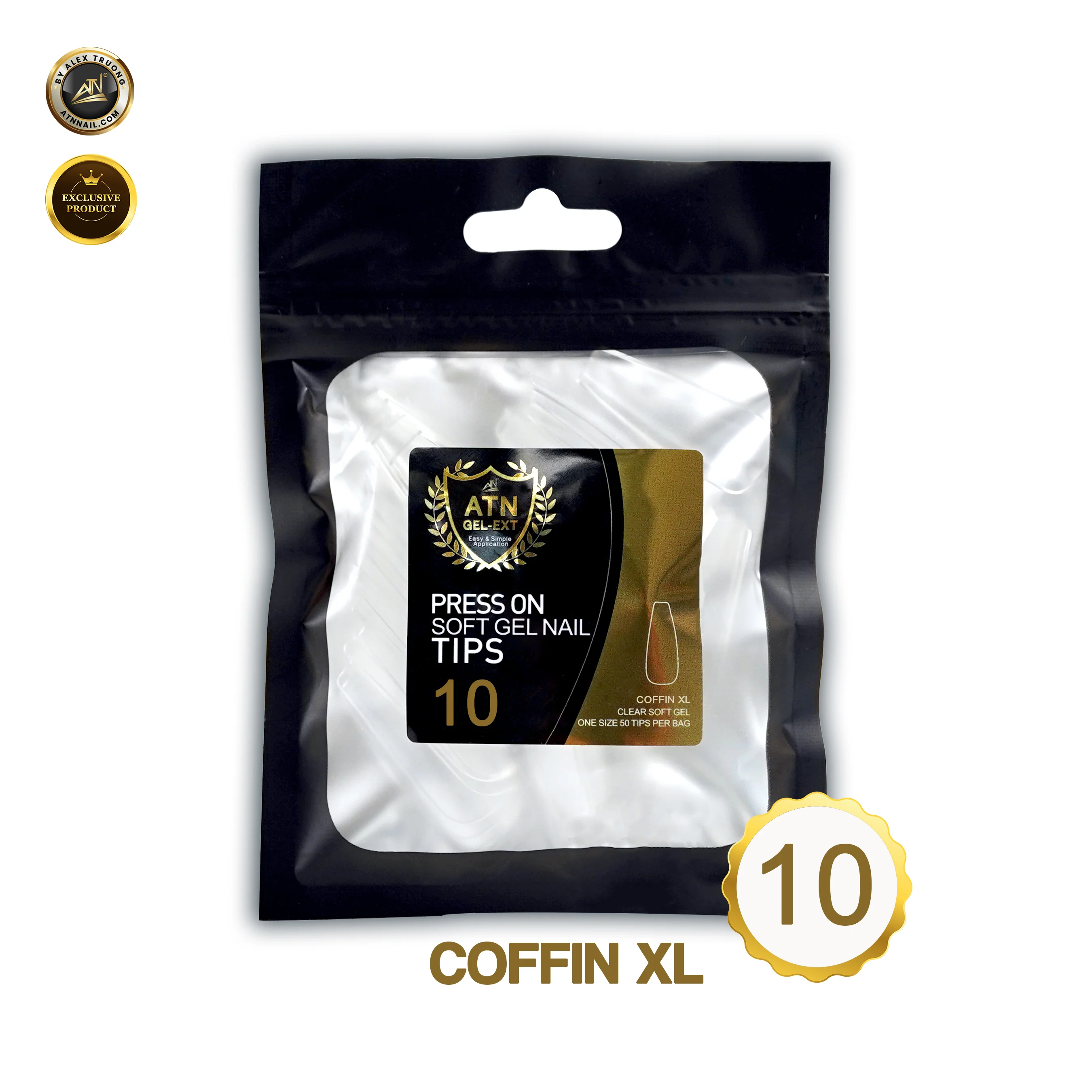 Gel X Tips - Coffin XL | Bag 50pcs - Image 11