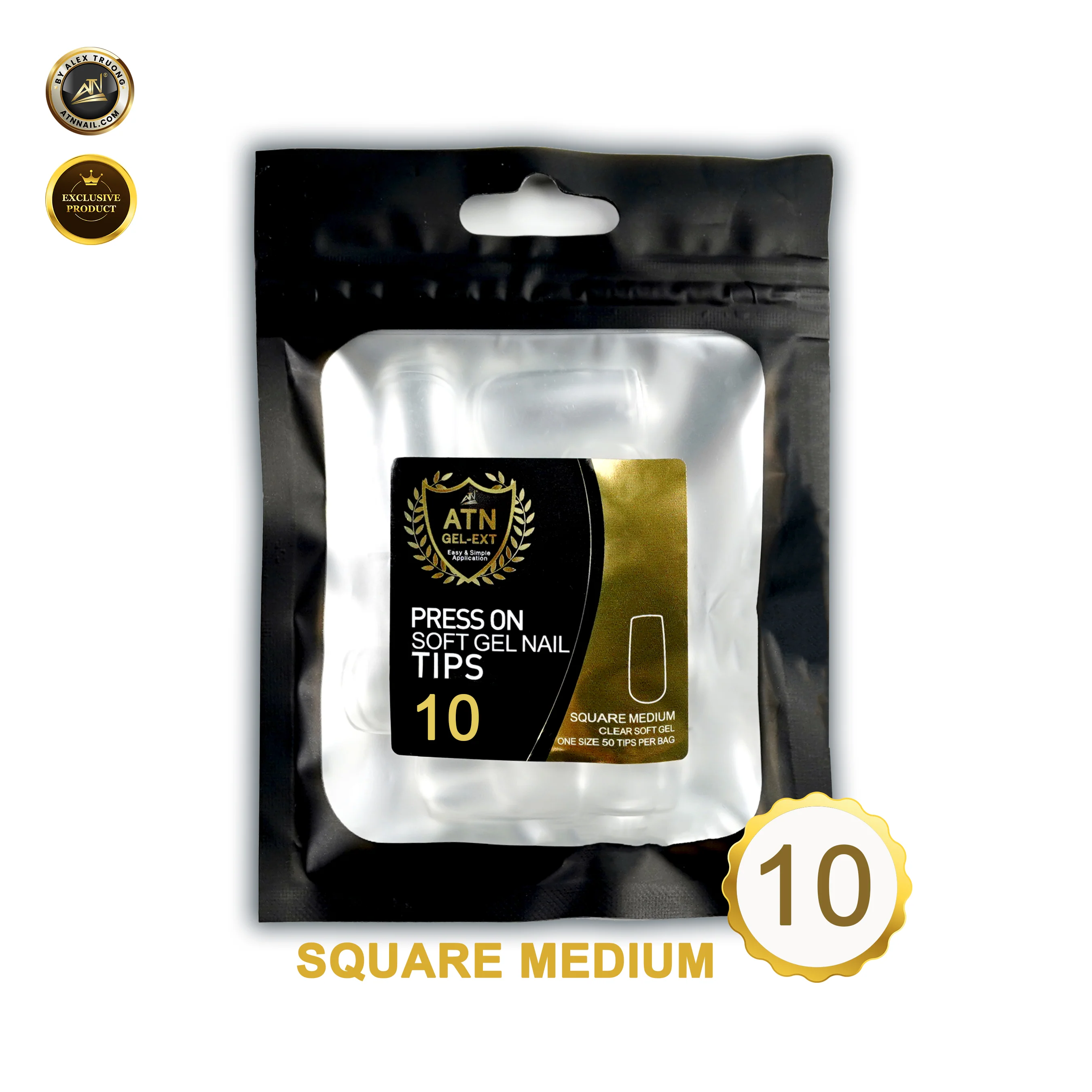 Gel X Tips - Square Medium | Bag 50pcs - Image 11