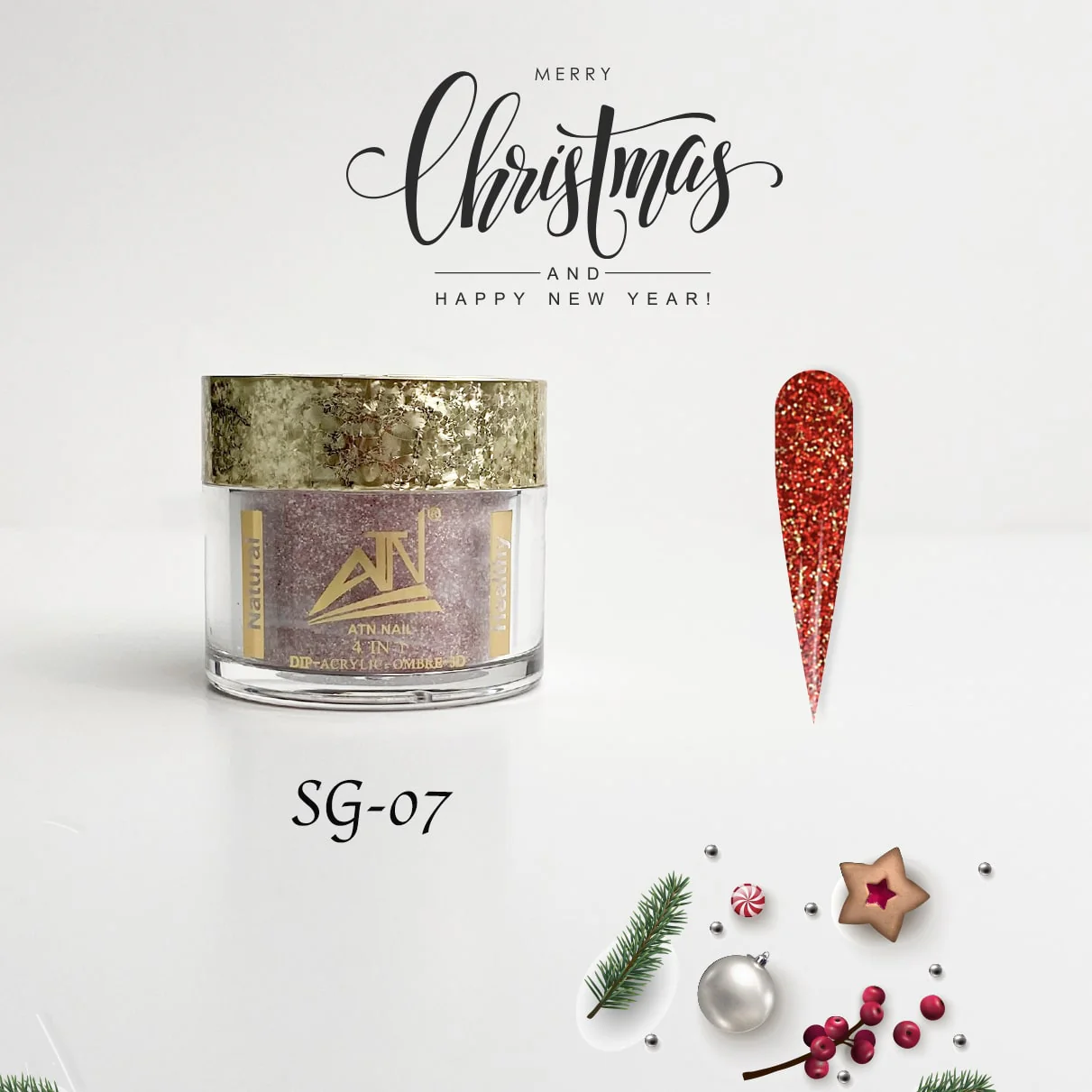 SEASON GREETINGS - COLLECTION 8 COLORS GLITTER POWDER | 2 OZ - Image 11