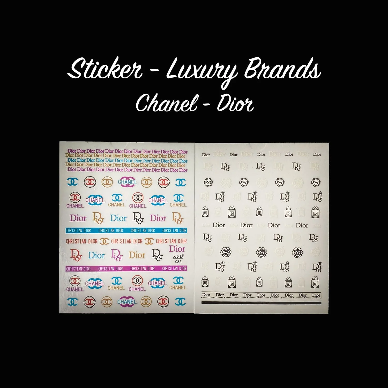 STICKER - CHANEL, DIOR | SET 2 PCS