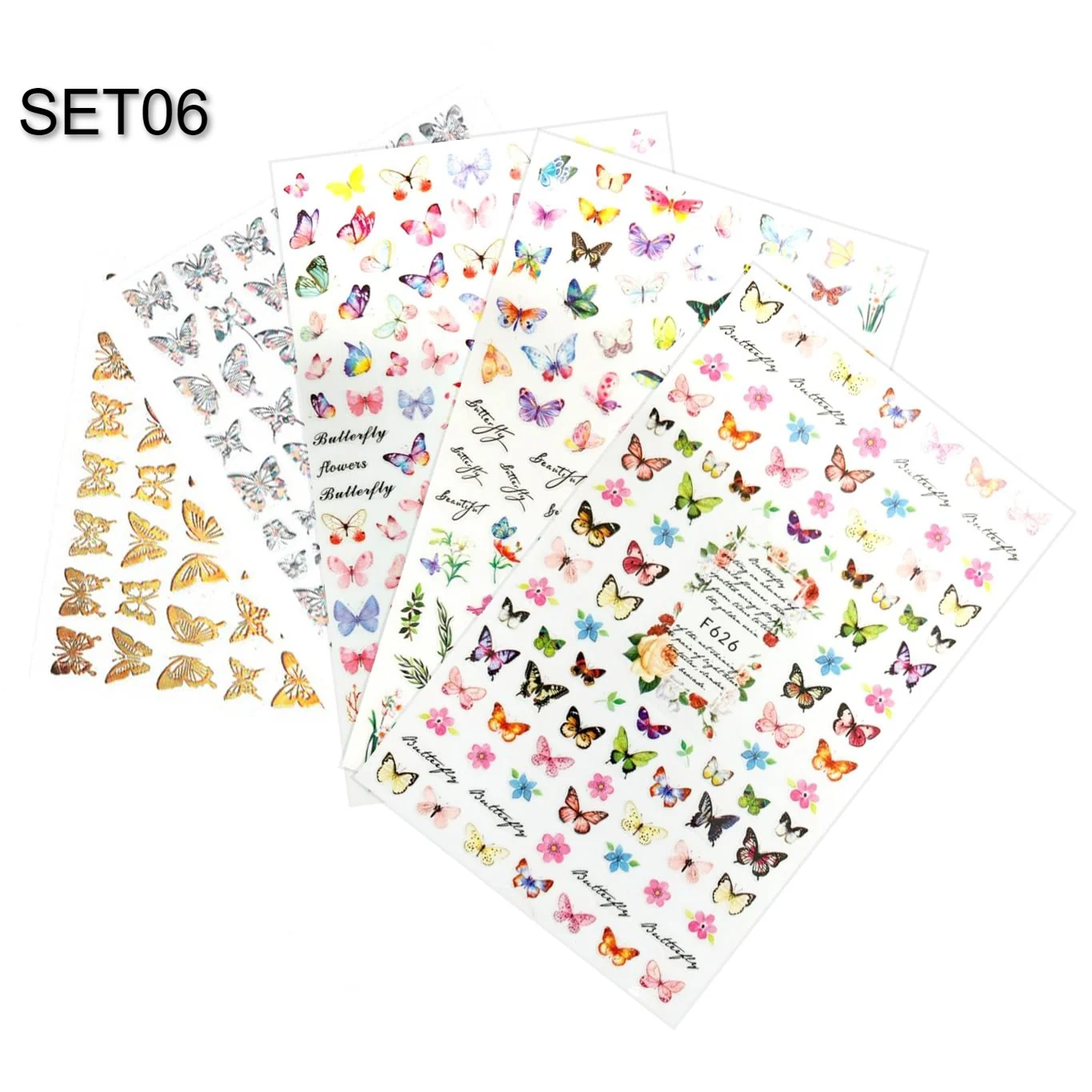 STICKER - BUTTERFLY | SET 5 PCS - Image 6