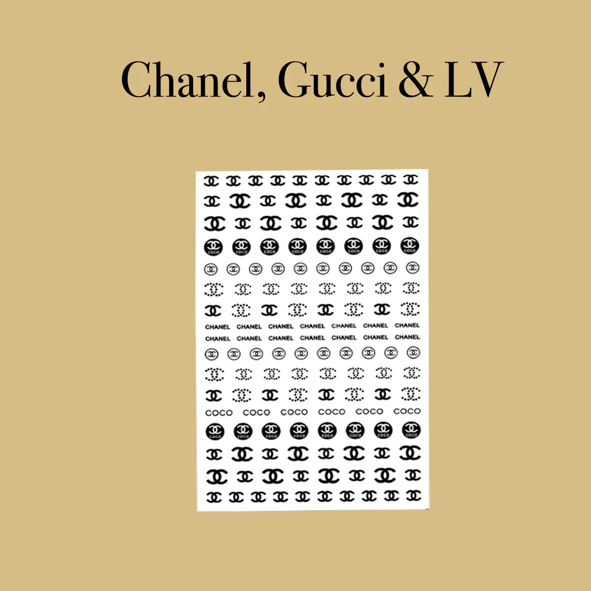 STICKER - CHANEL, GUCCI & LV | SET 5 PCS - Image 4
