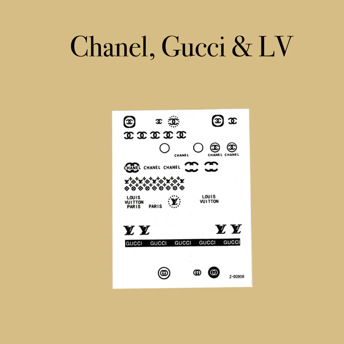 STICKER - CHANEL, GUCCI & LV | SET 5 PCS - Image 5