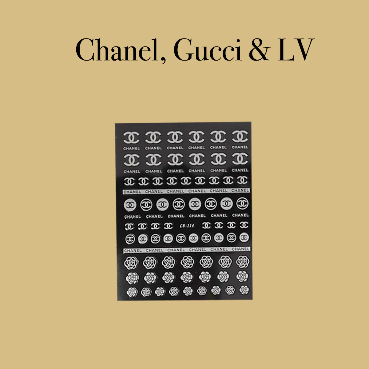 STICKER - CHANEL, GUCCI & LV | SET 5 PCS - Image 6