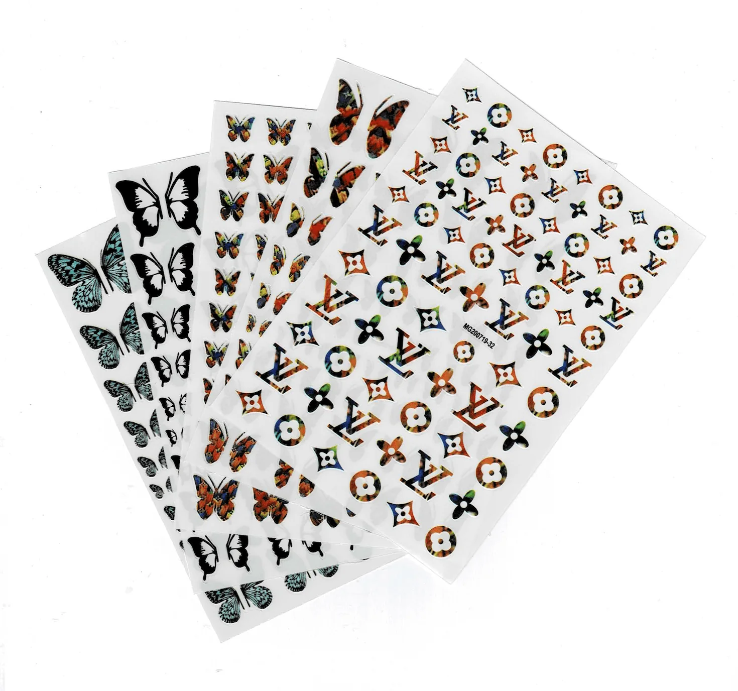 STICKER – LV & BUTTERFLY | SET 5 PCS