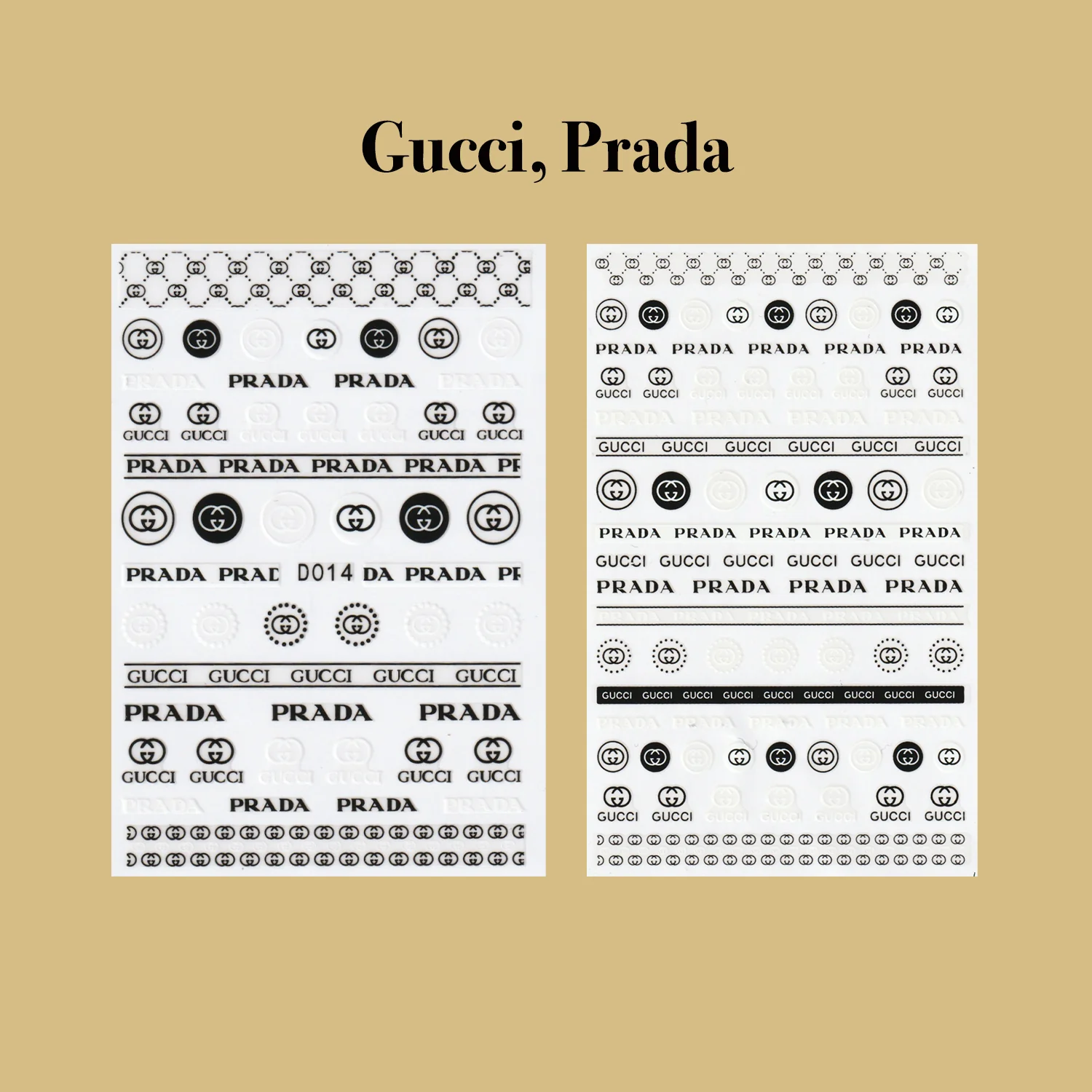 STICKER - PRADA, GUCCI & HERMES | SET 7 PCS - Image 2