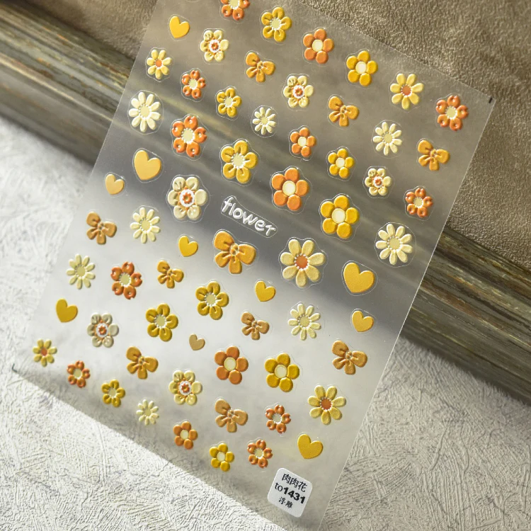 STICKER - TOMONI NAILART - FLOWERS | SET 6 PCS - Image 7