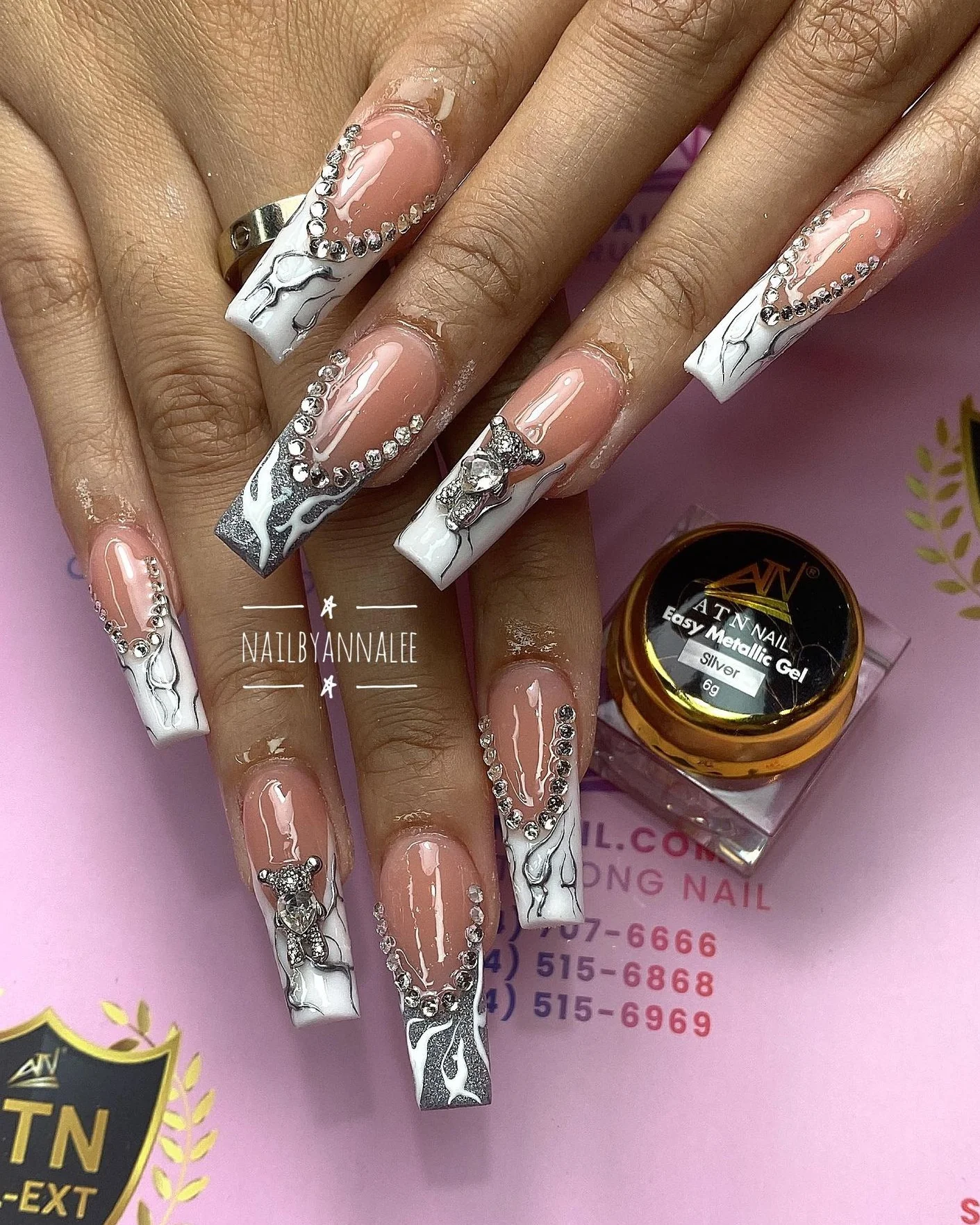 ATN Easy Metalic Gel - Silver 6g - Image 3