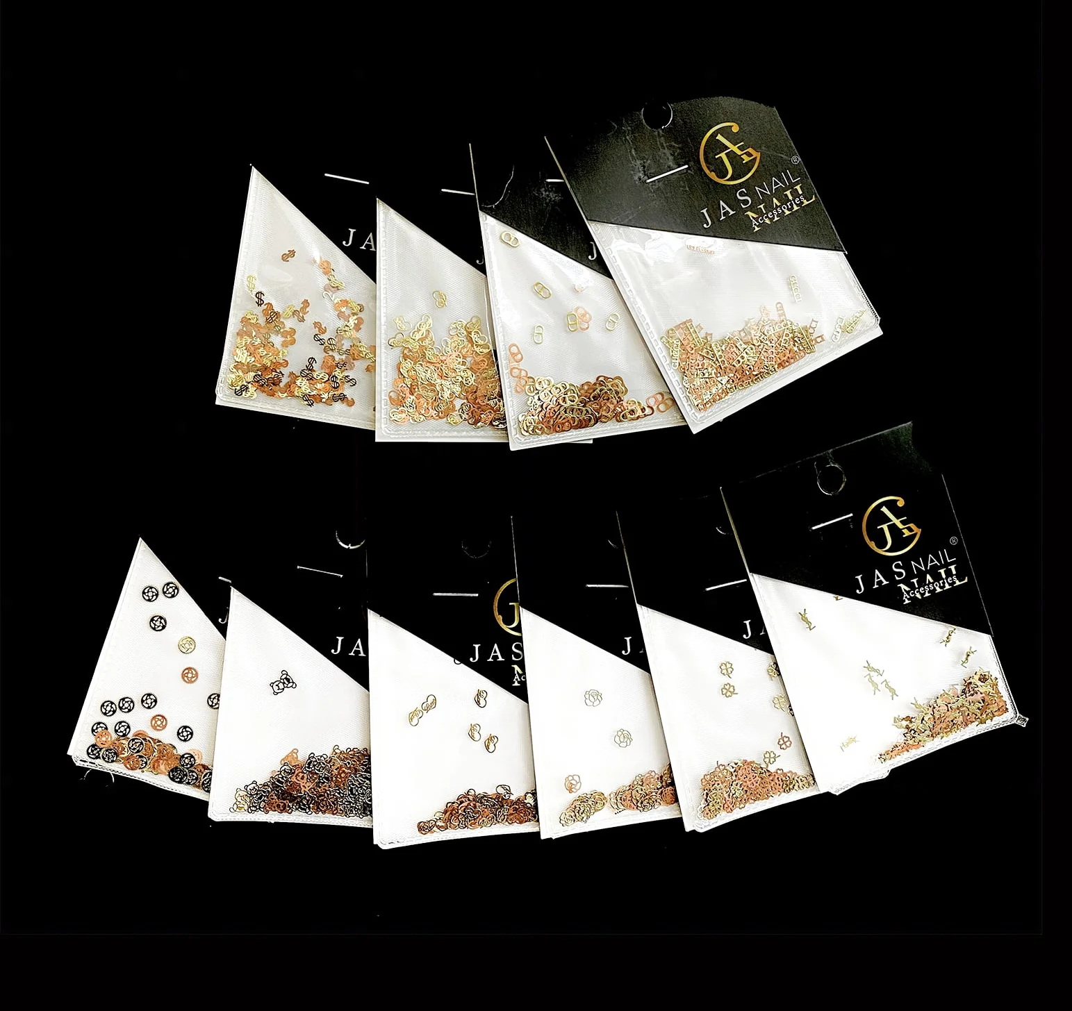 NAIL DECORATION - SEQUINS - Symbol _ Brand name Collection | Set 10 pcs