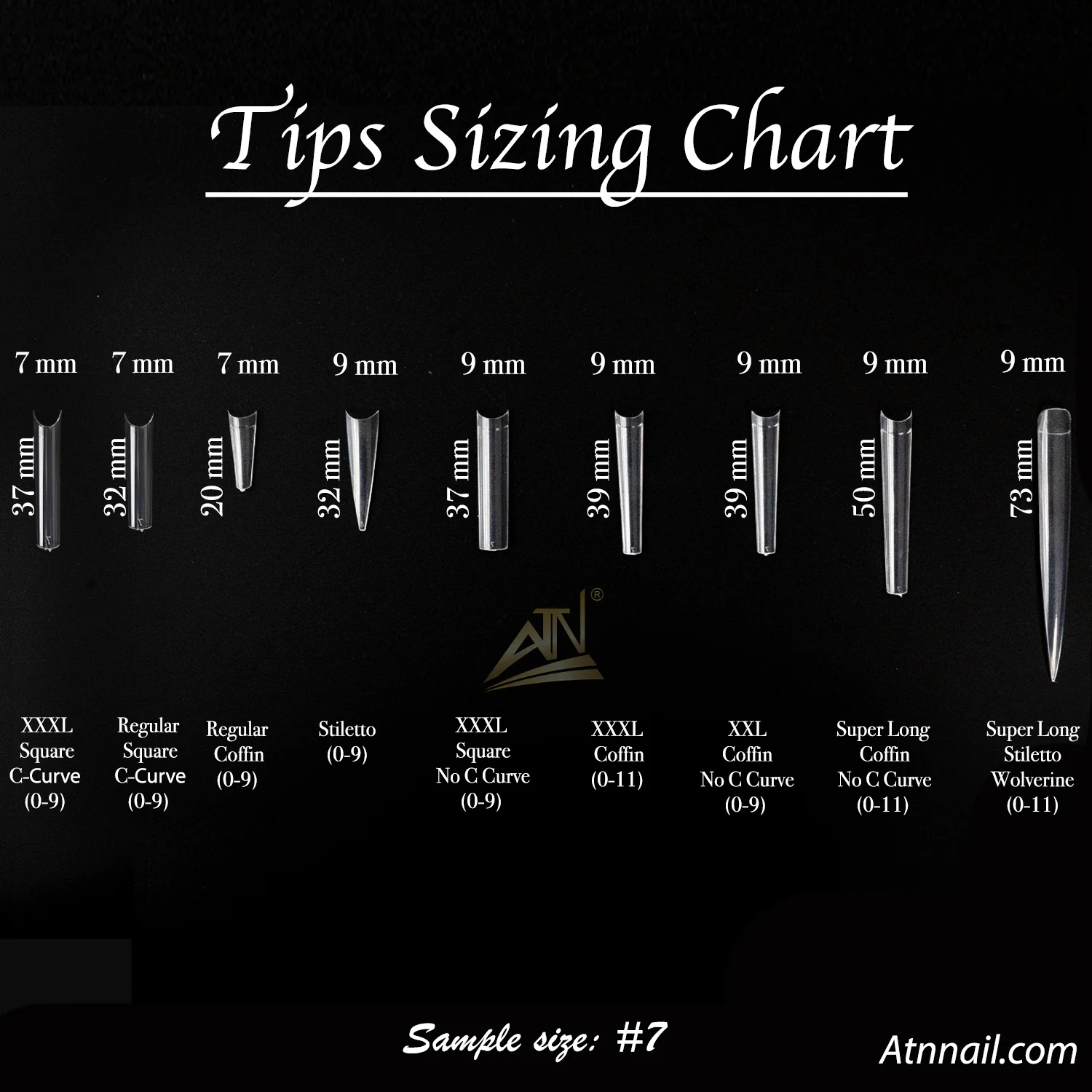 TIP – SUPER LONG STILETTO – WOLVERINE (0-11) (BAG) - Image 5